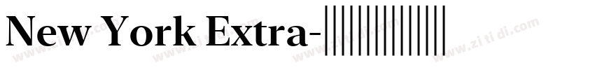 New York Extra字体转换
